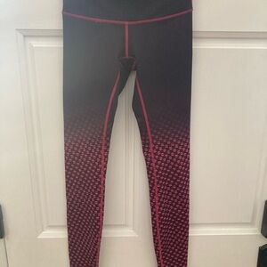 Lululemon Athletica Black and Pink Gradient Leggings
